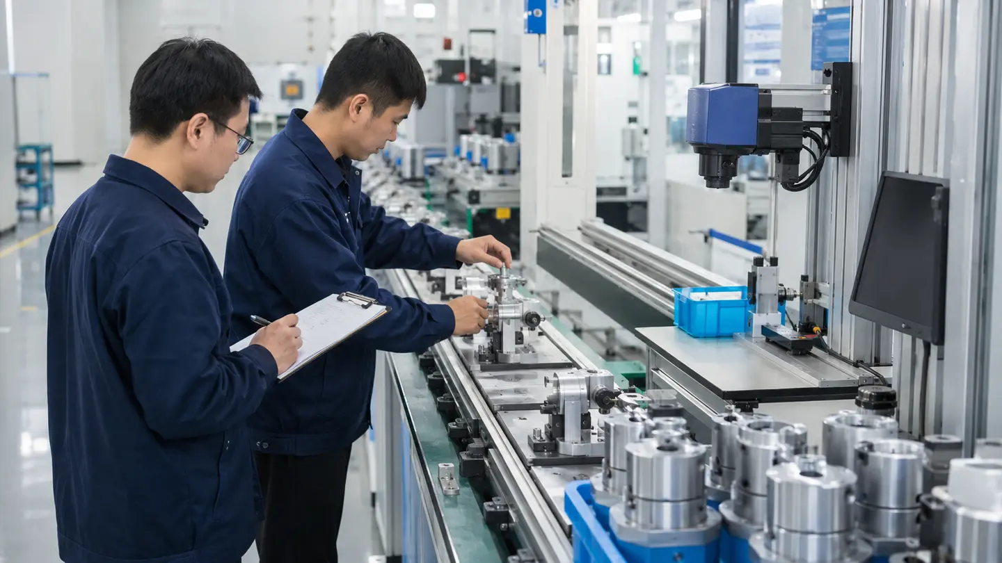 Production line during a factory visit