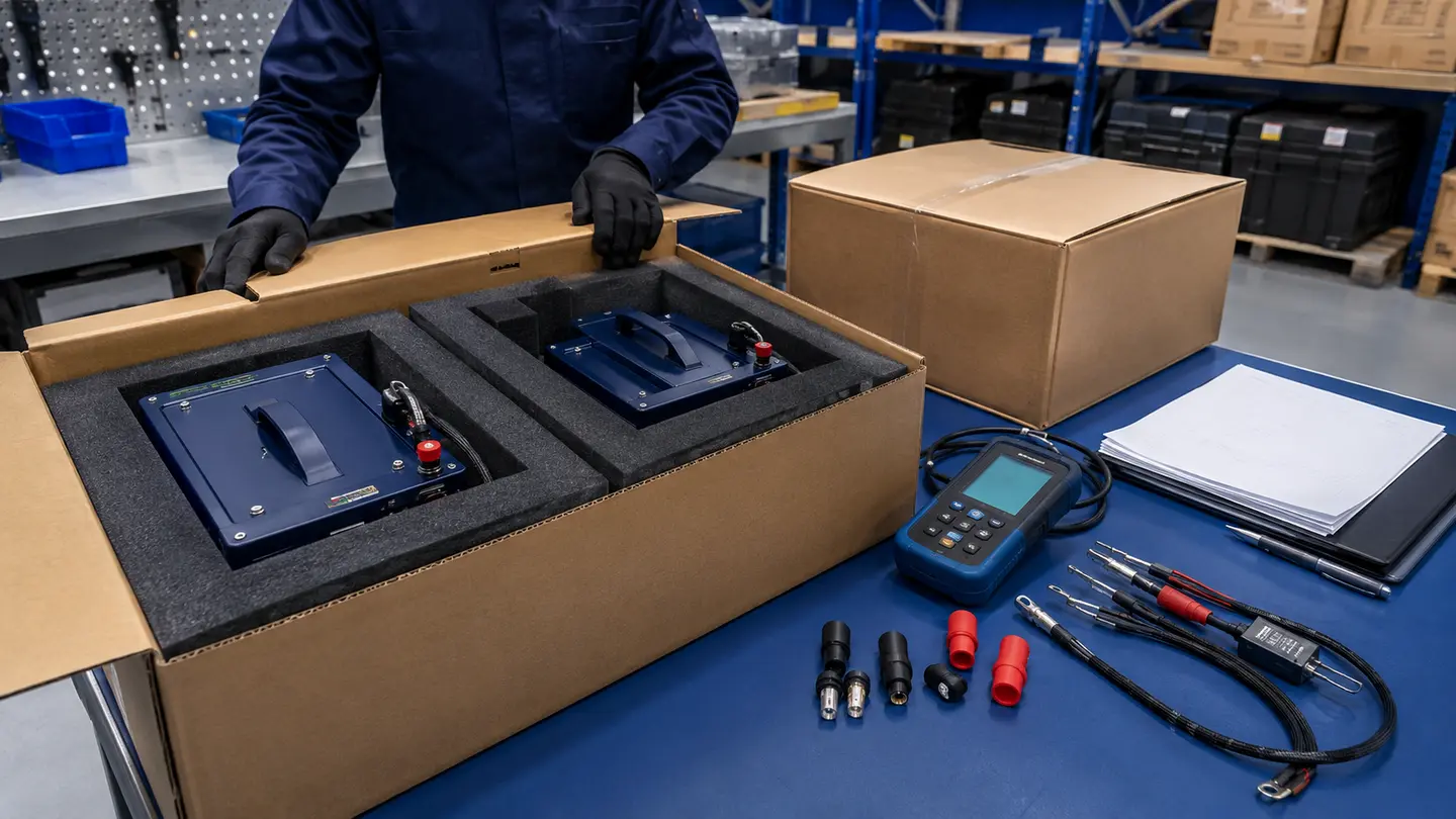 Battery pack with test documentation